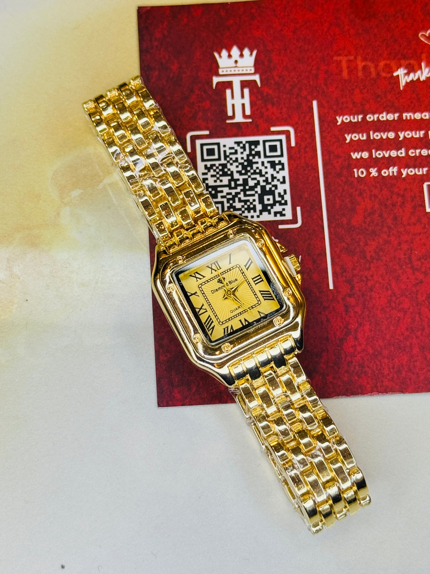 All Gold Santos Watch For Her