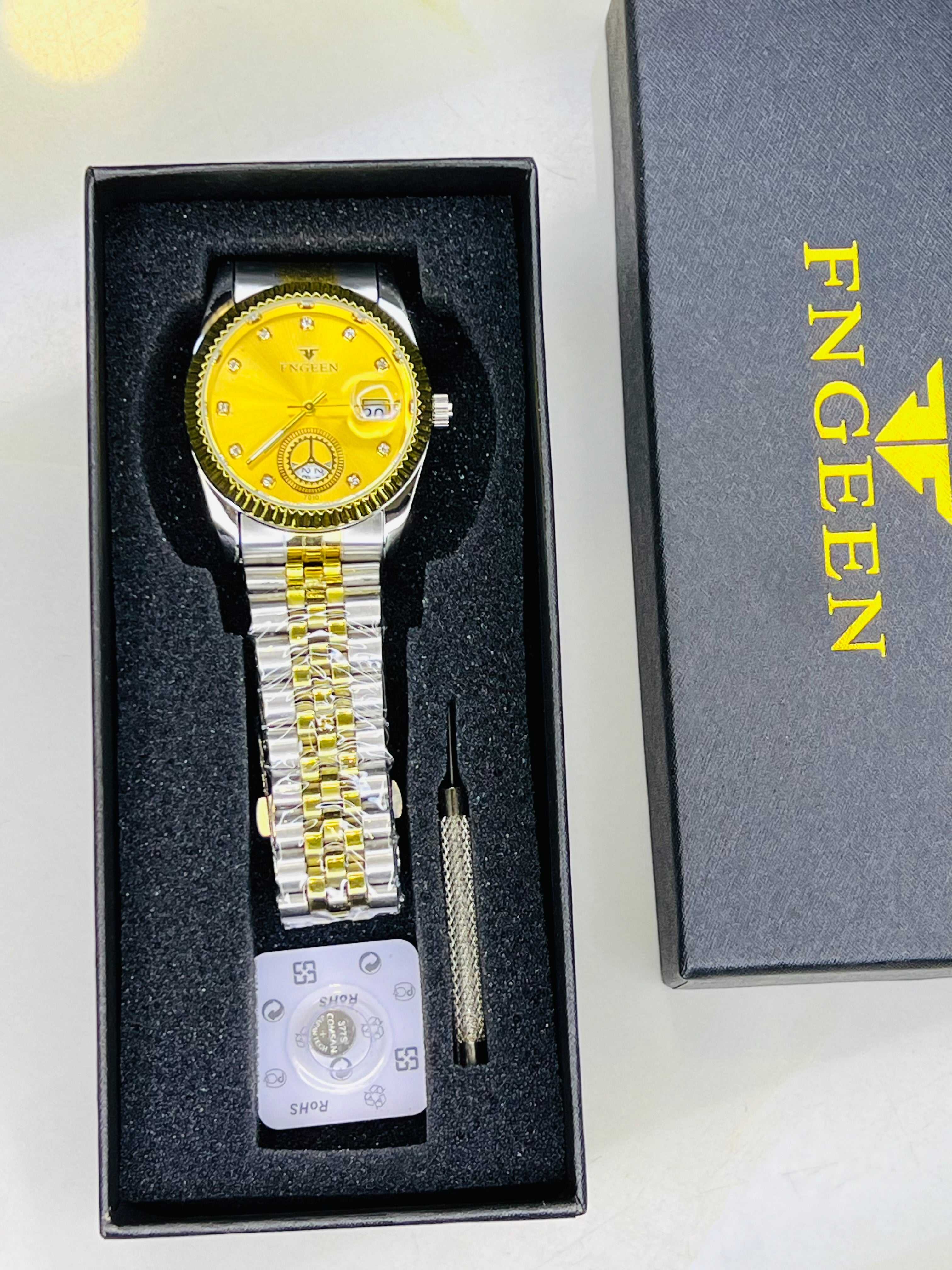 Fngeen Two Tone Gold Watch For Her