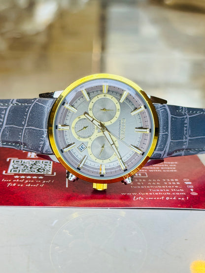 Citizen Globe Ash Grey Chronograph Watch