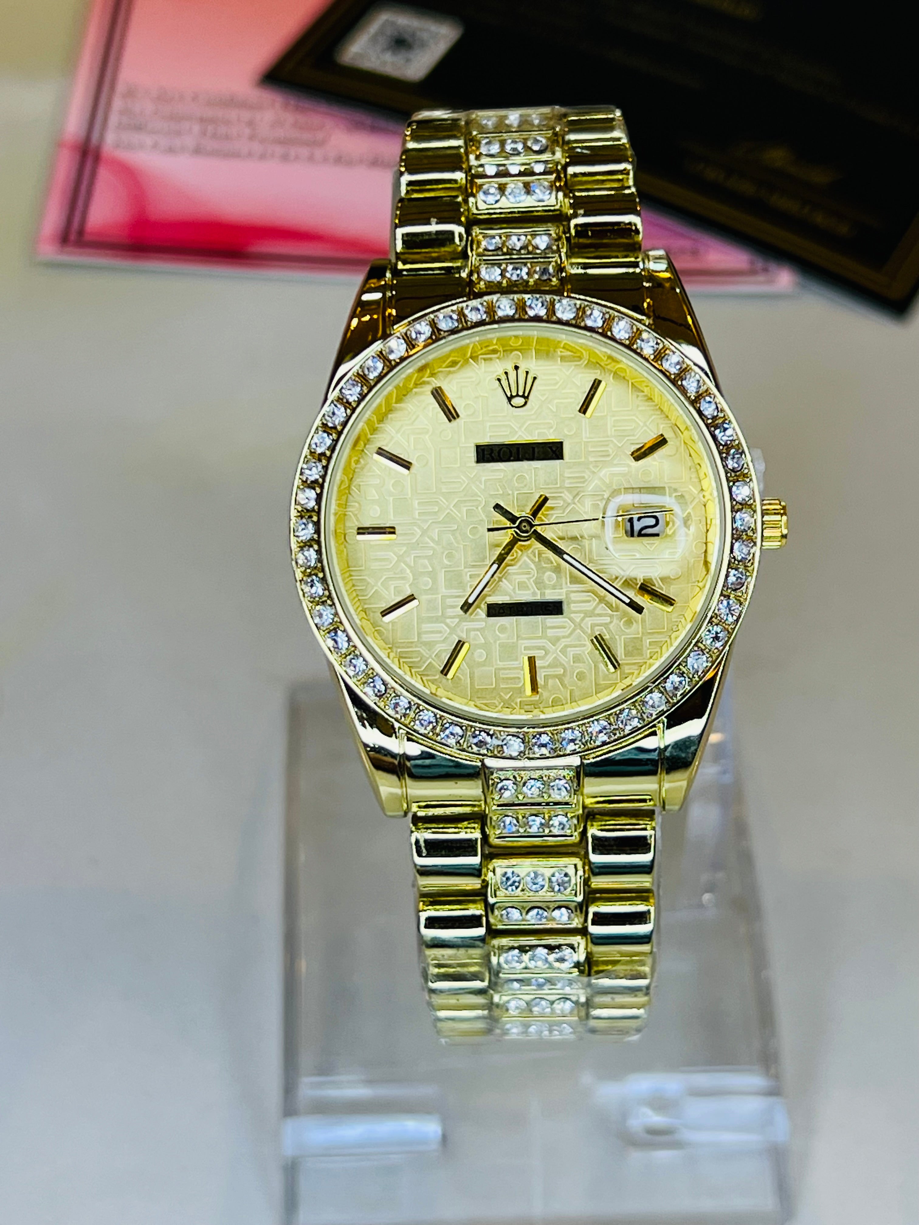 All Gold Plain Dial Rolex For Her