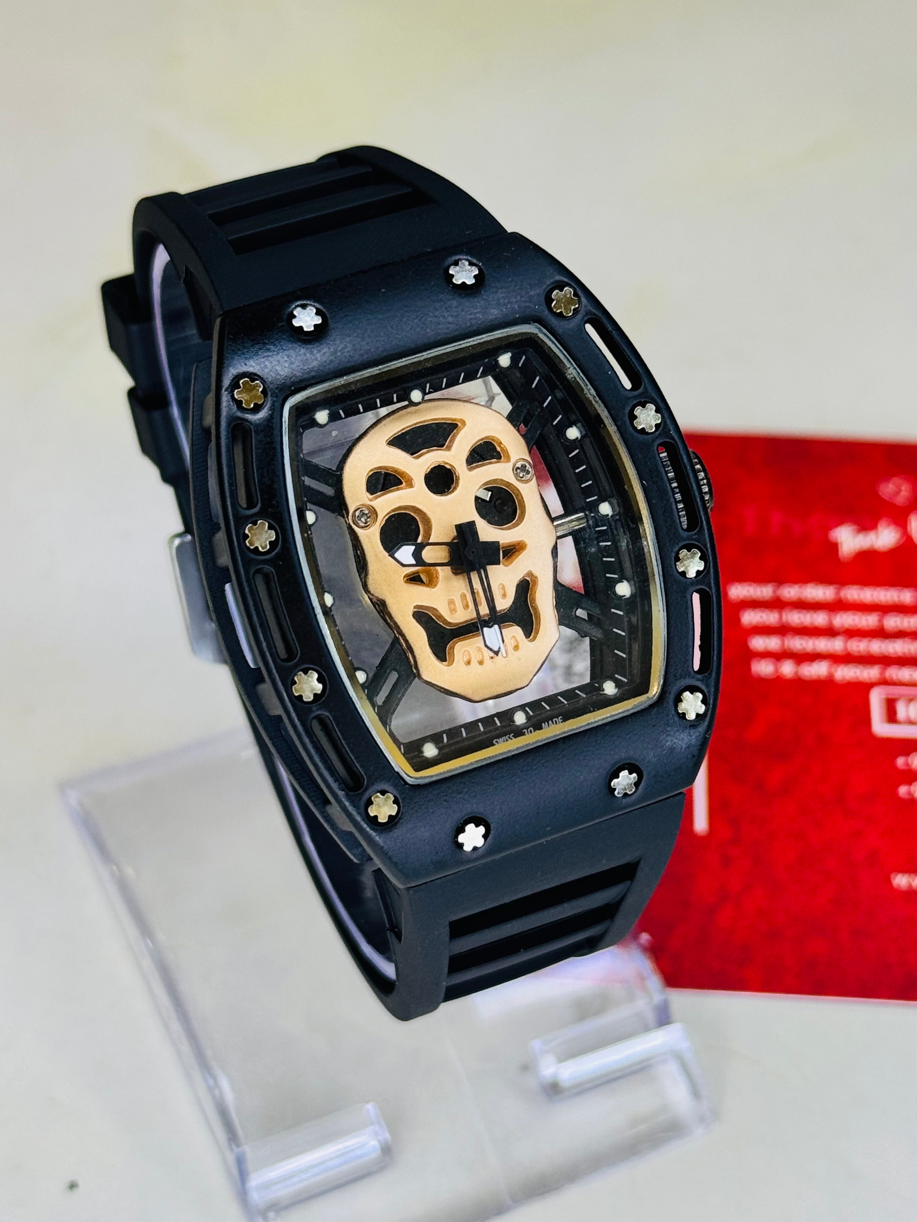RM Skull All Black Edition Watch