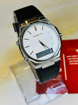 Universe Point Leather Dual Time Watch