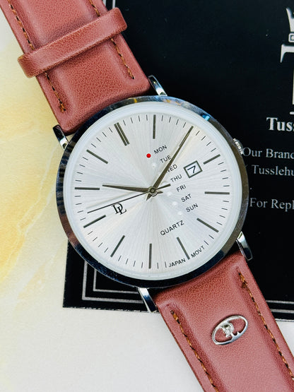 DL Mentor Premium Day Date Watch