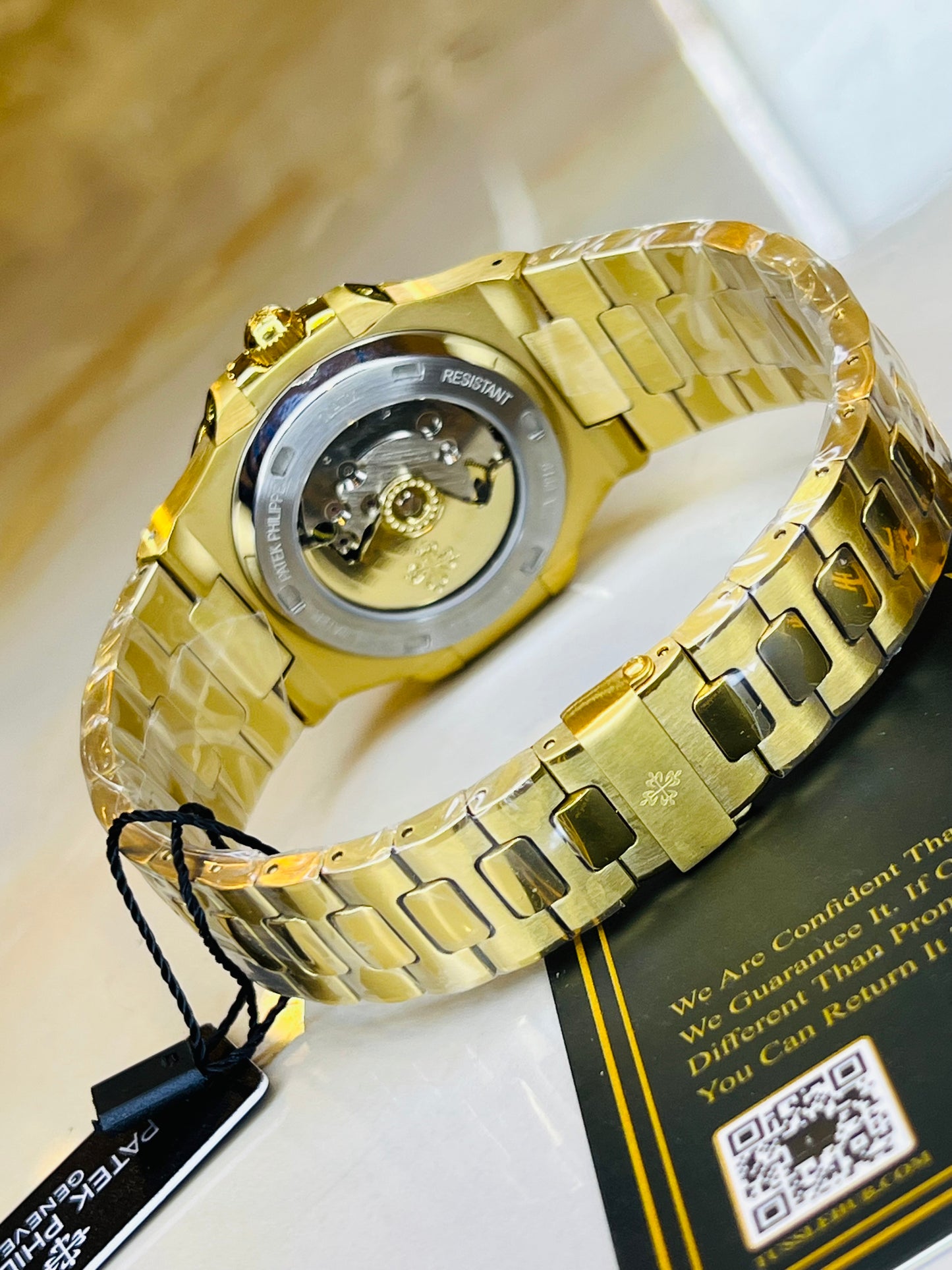 Gold White Automatic Nautilus Super Clone Watch