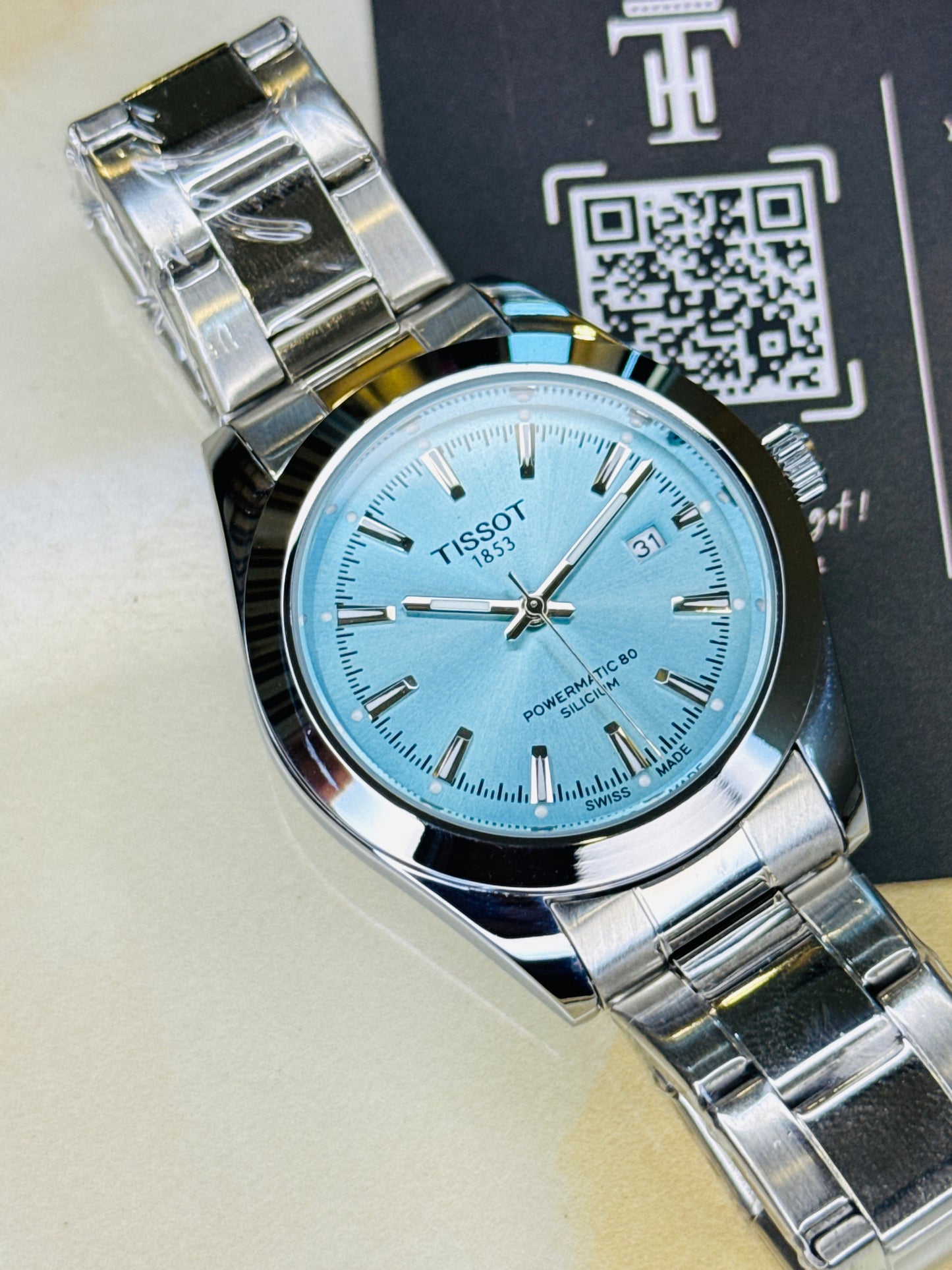 Silicium Silver Ice Blue Tissot Watch