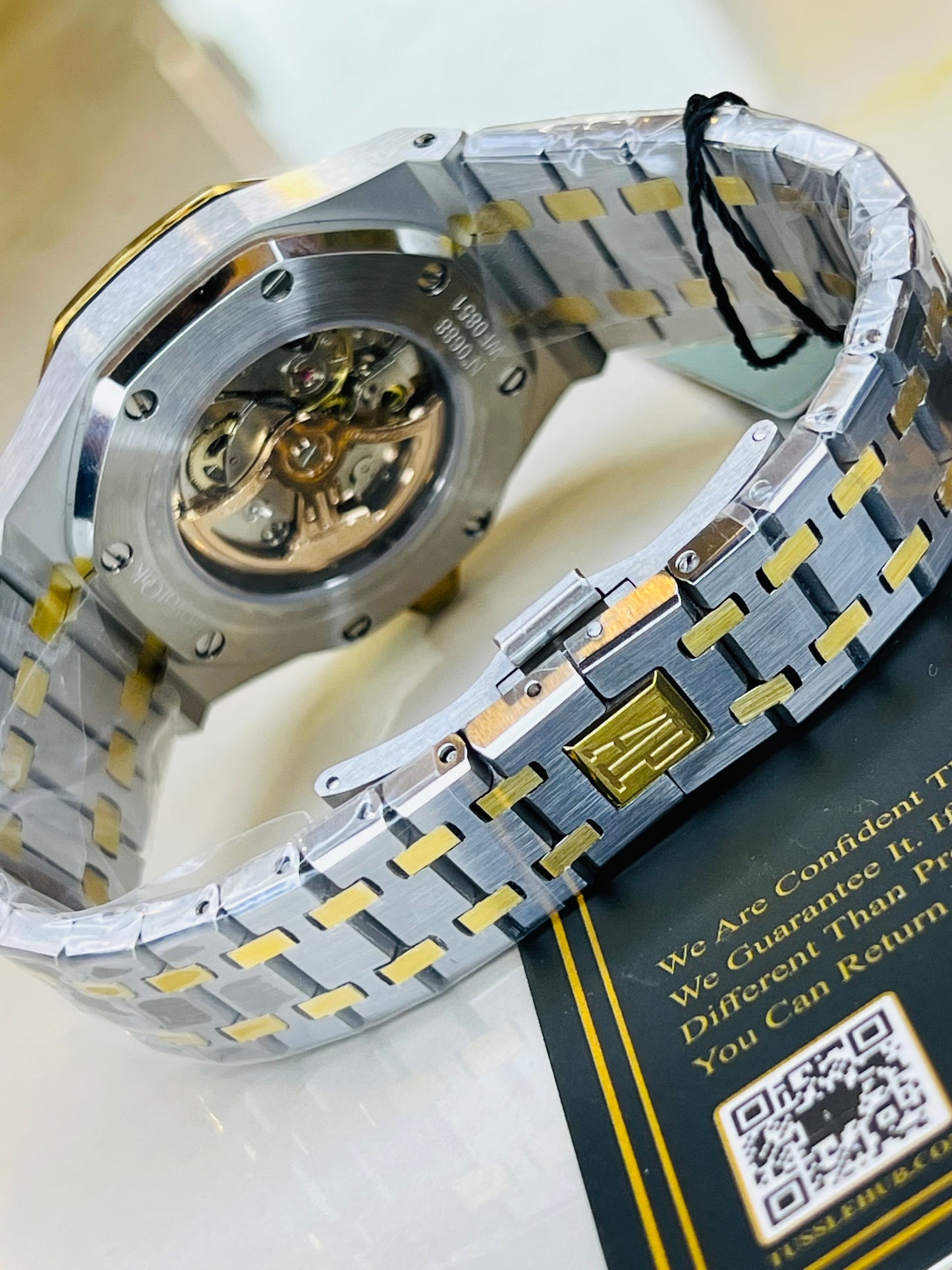 AP Two Tone Automatic Black Dial Super Clone Watch