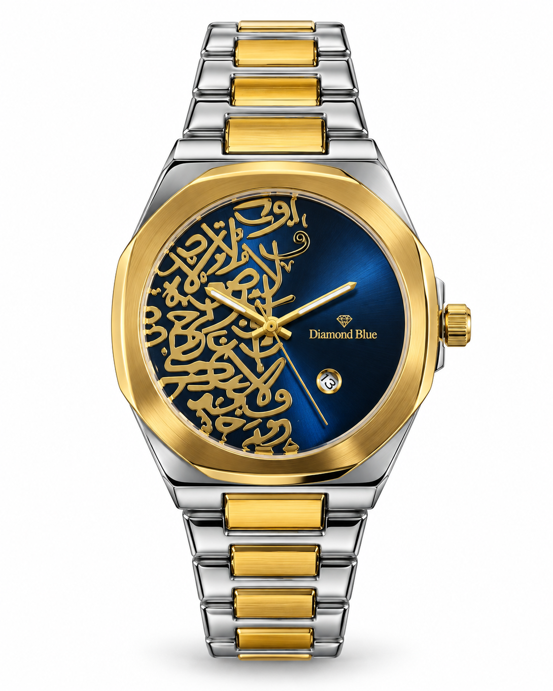 Arabic Calligraphy Two Tone Watch