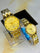 All Gold Down Date Citizen Couple Watch