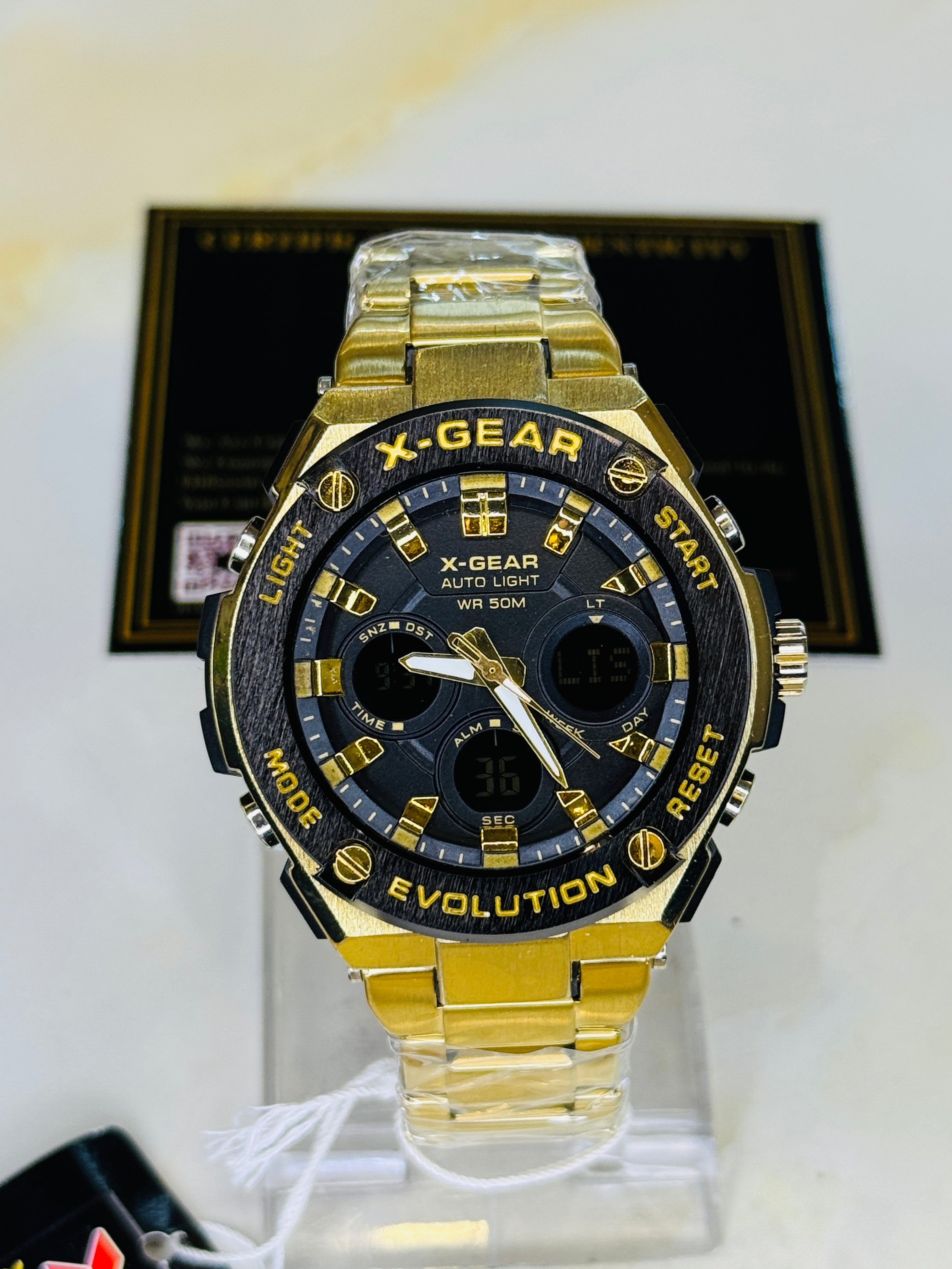 All Gold X-Gear Evolution Chain Straps Sports Watch