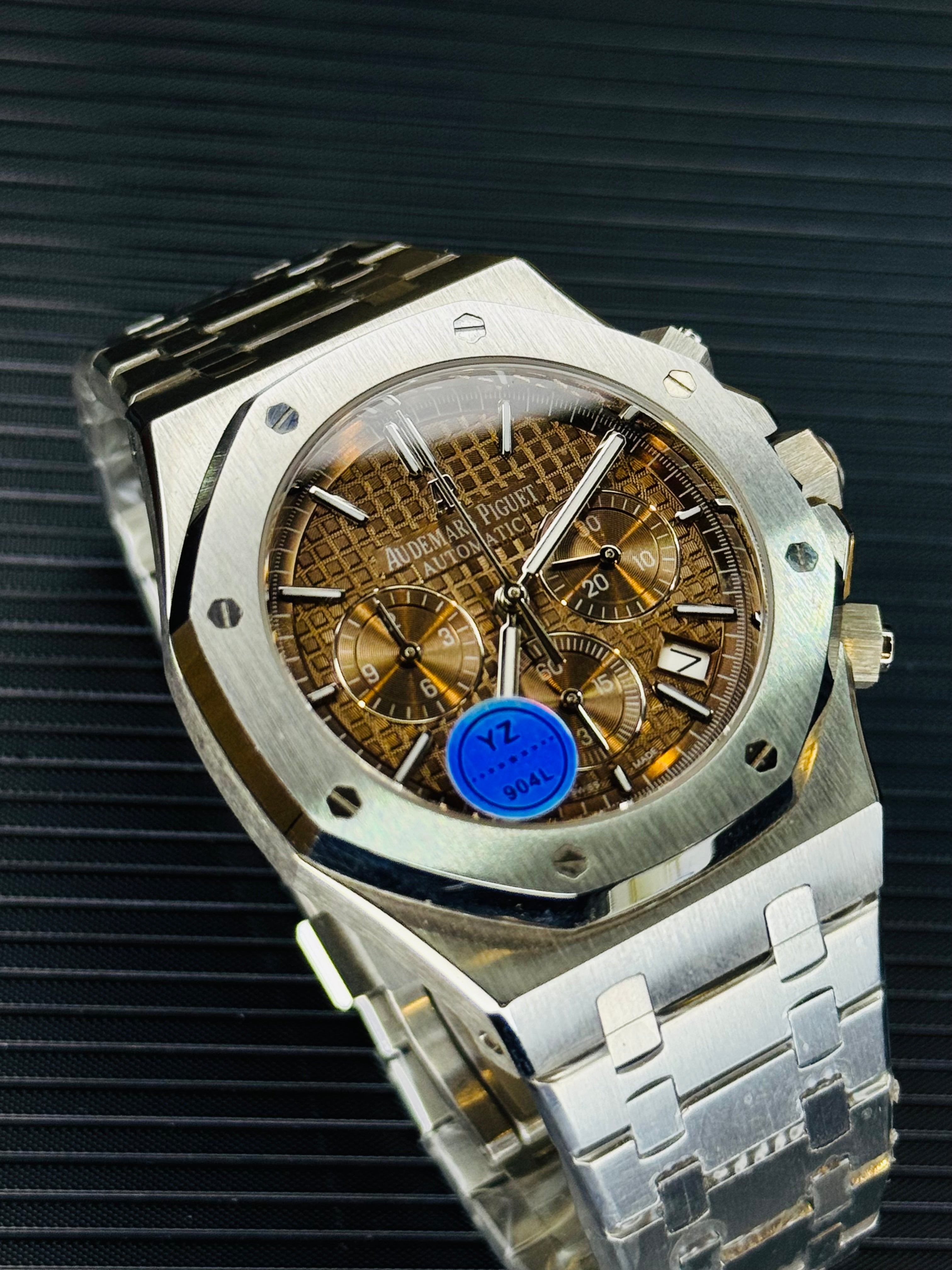 AP Super Clone Silver Champagne Royal Oak Chronograph Watch