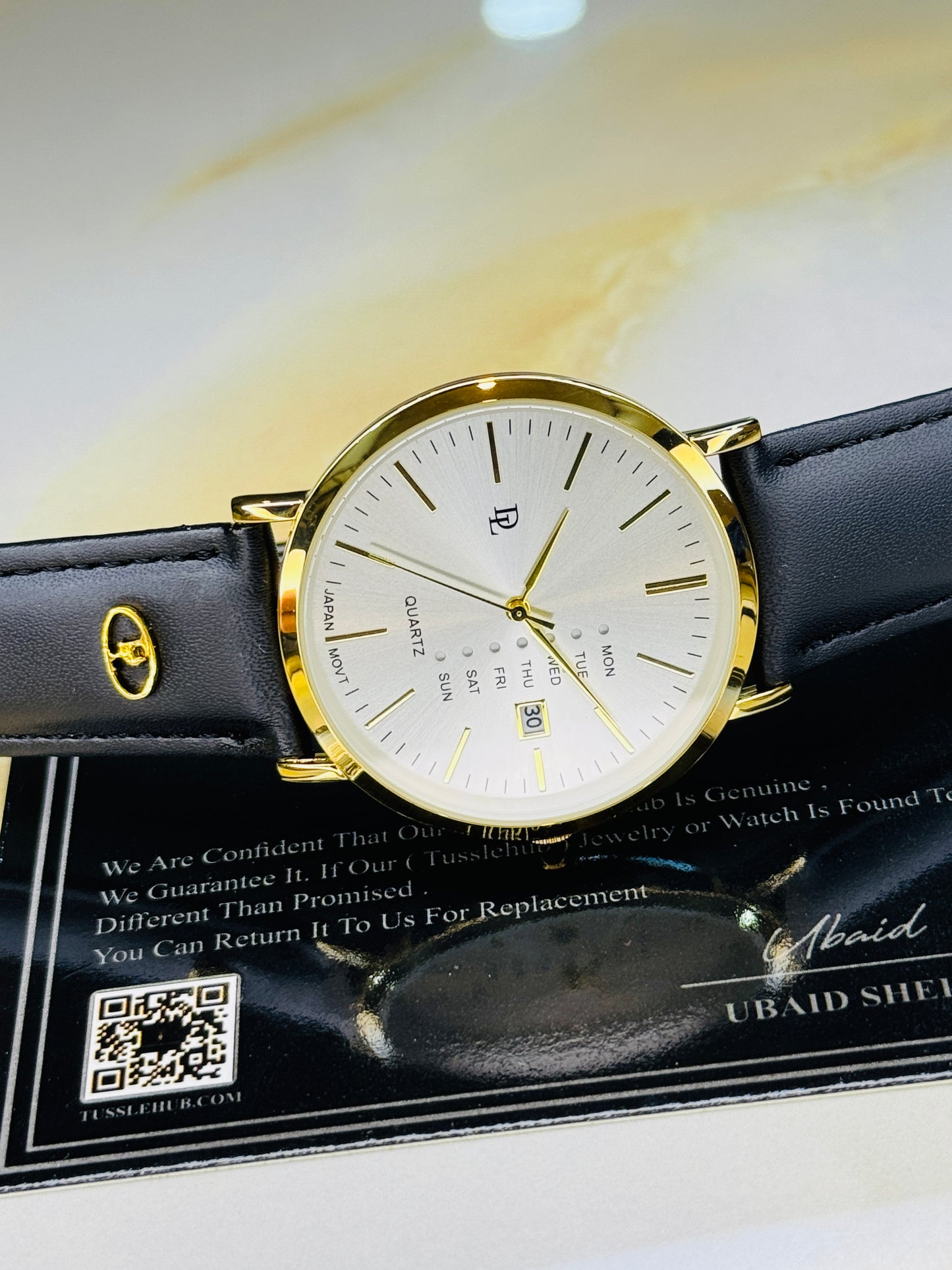 DL Mentor Premium Day Date Watch