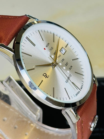DL Mentor Premium Day Date Watch