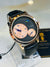 Tomi Black Rose Gold Moon graph Dial Watch
