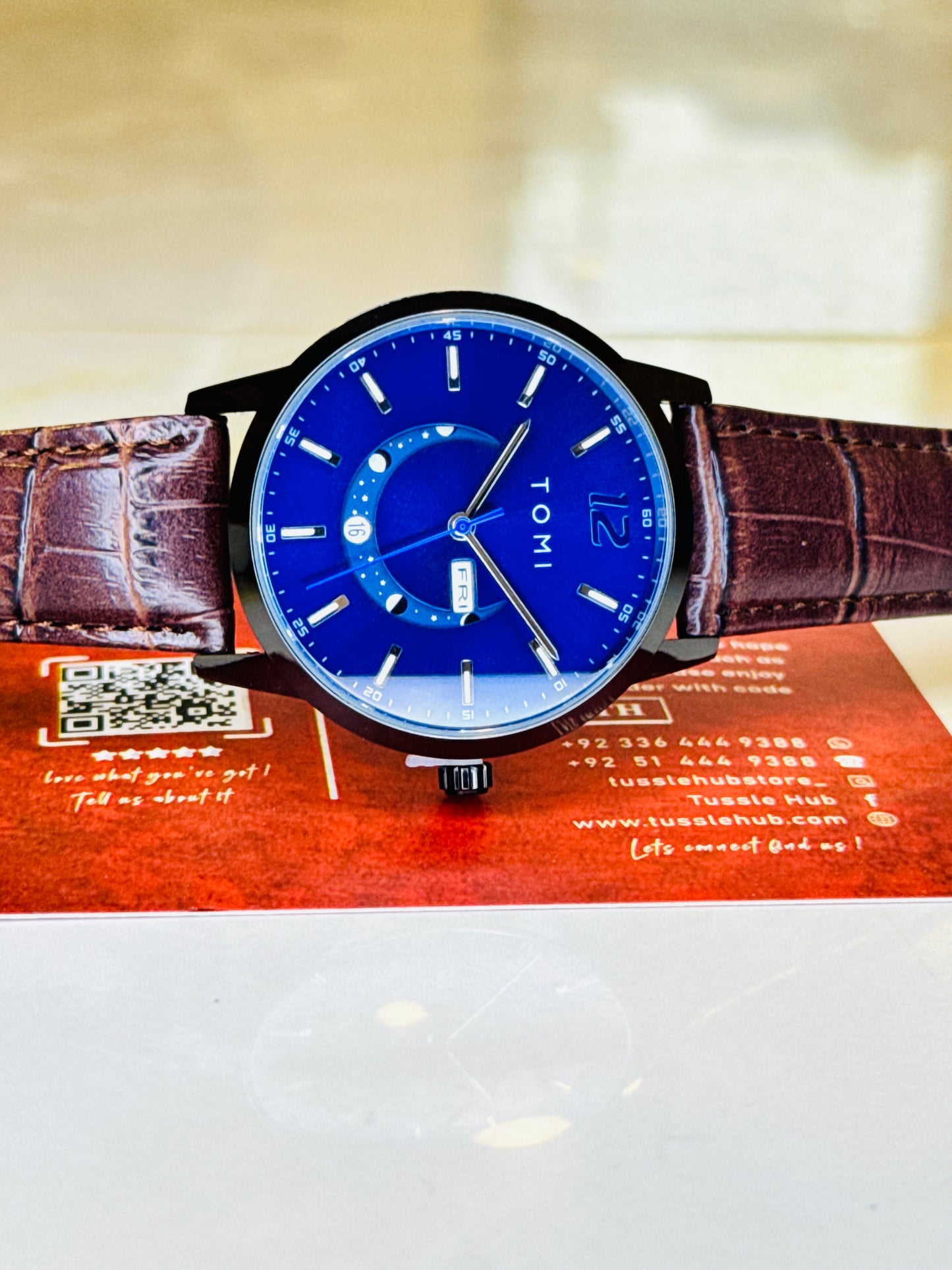 Brown Sapphire Tomi Crescent Watch