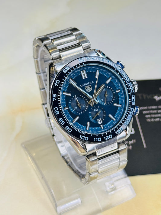 Tag Heur Silver Aqua Chronograph Watch