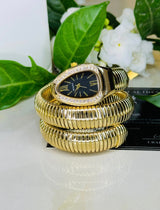 Gold Serpentine Watch For her