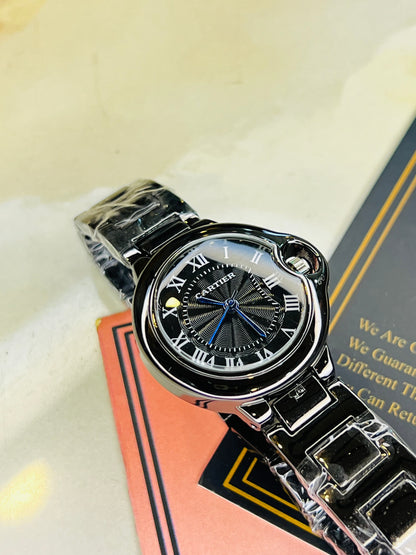 All Black Cartier Watch For Her