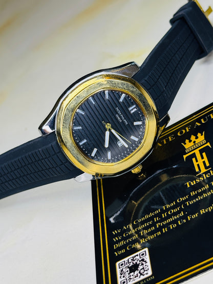 Black Two Tone Black Aquanaut Watch