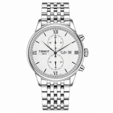 Le Lode Silver Chain Chronograph Dial Tissot Watch
