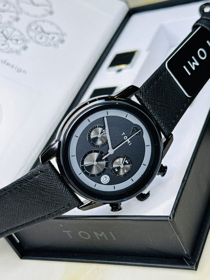 Tomi S6B All Black Gift Set Watch