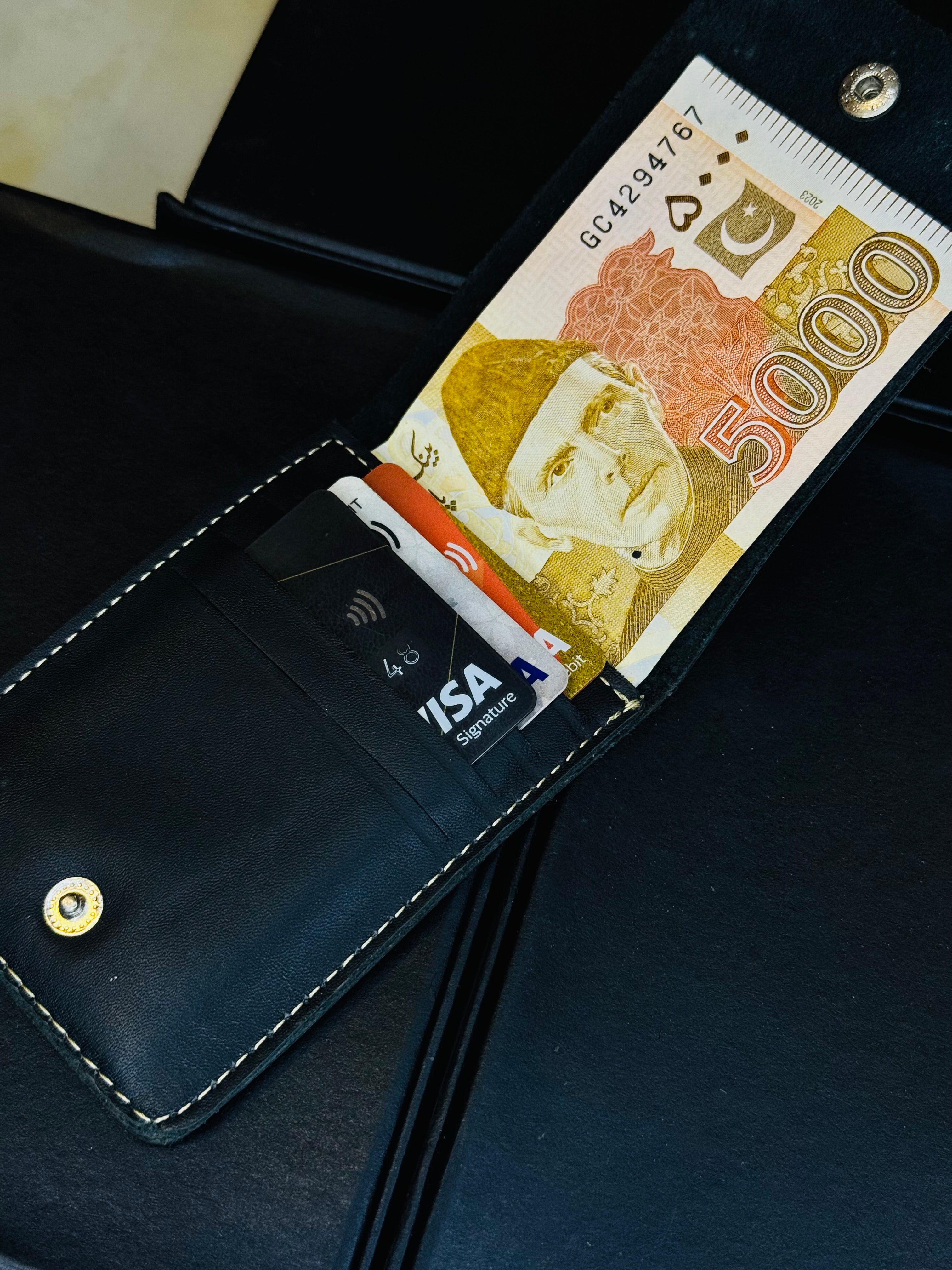 Black Cow Leather Elite Wallet