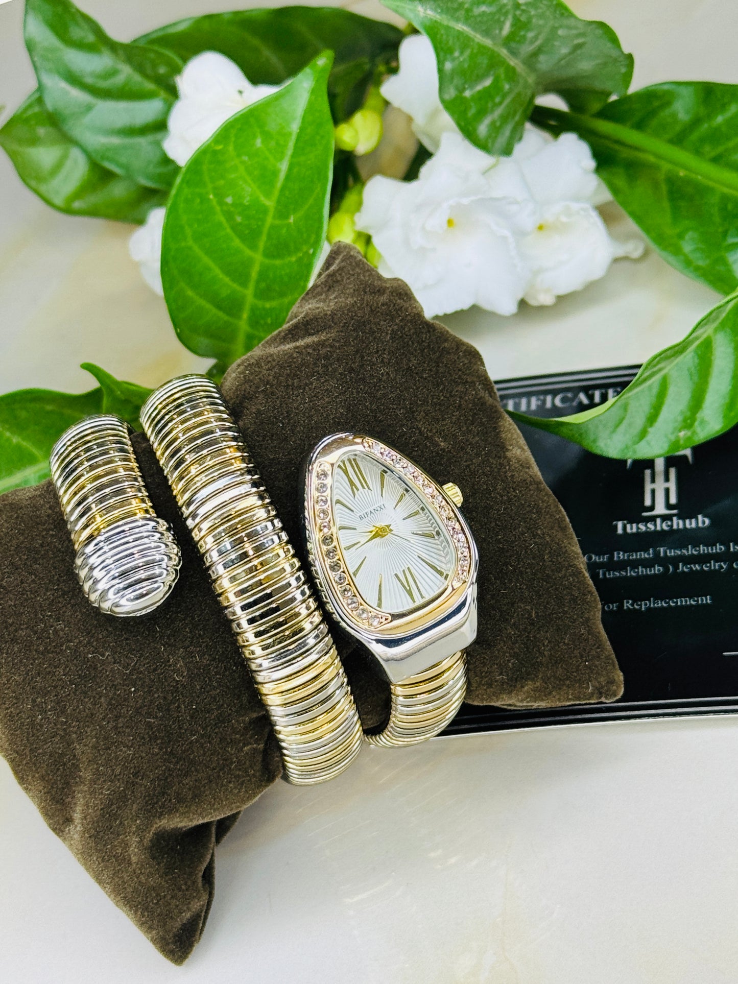 Two Tone Serpentine Watch For Her