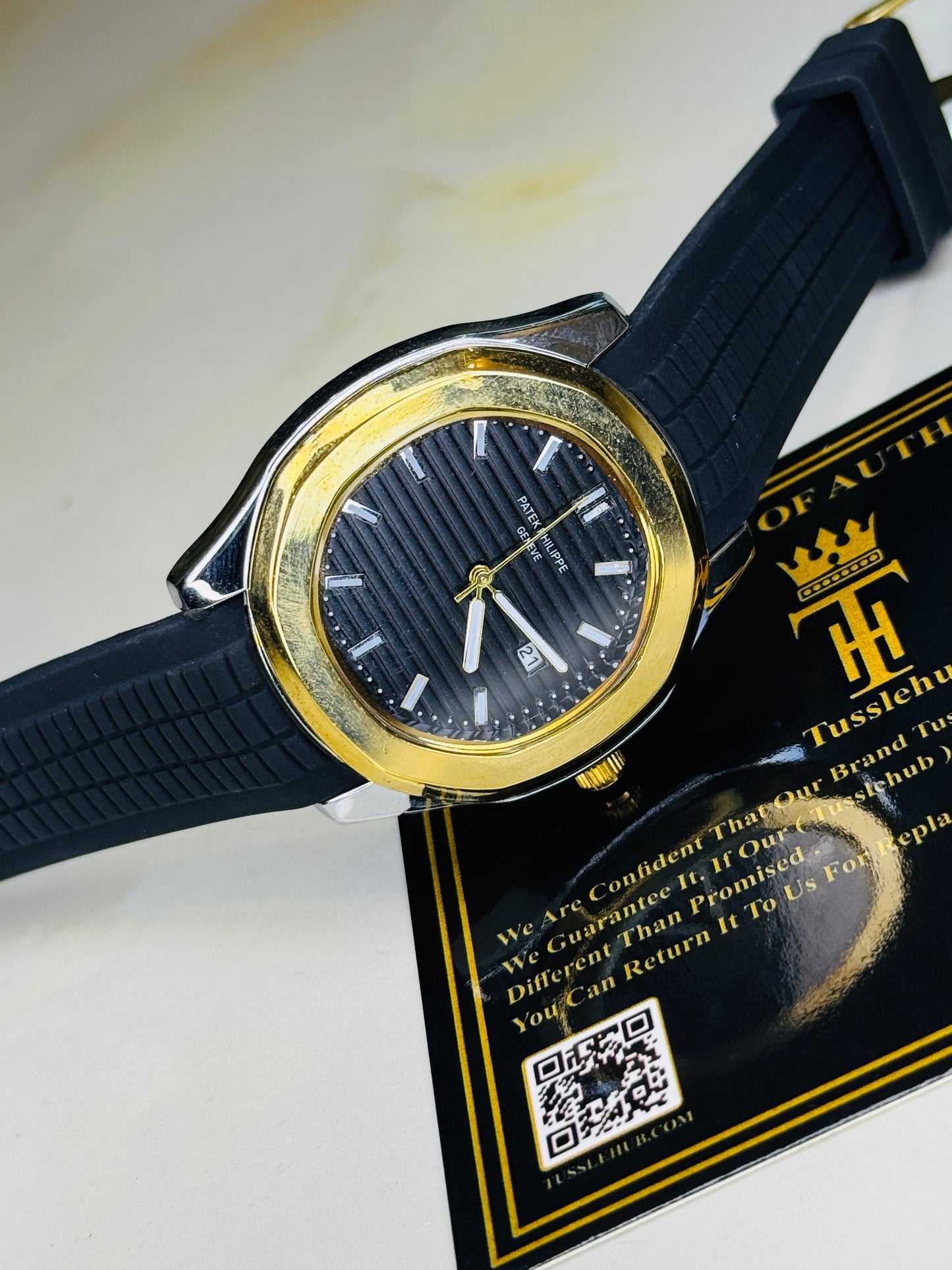 Black Two Tone Black Aquanaut Watch
