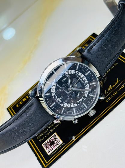 MontBlanc Black Skeleton Chronograph Watch