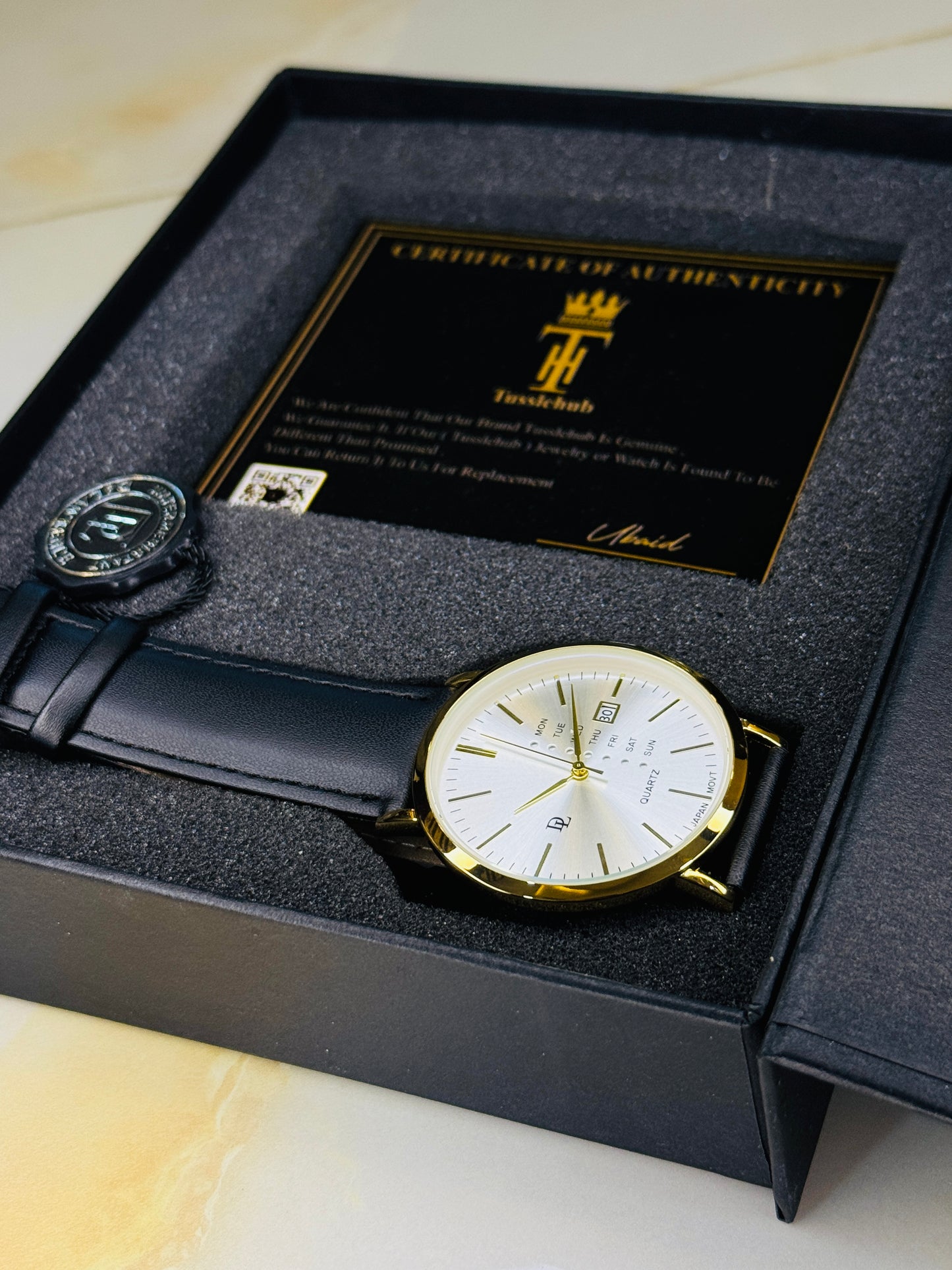 DL Mentor Premium Day Date Watch