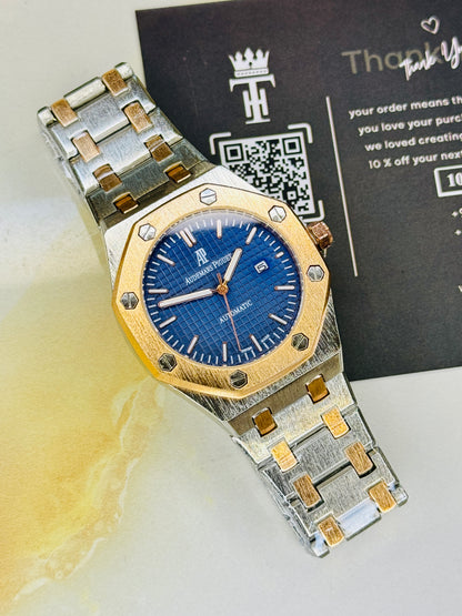 Two Tone Blue AP Quartz Watch