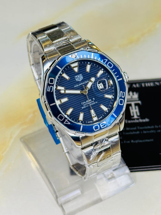 Tag Heur Aquaracer Silver Blue Quartz Watch