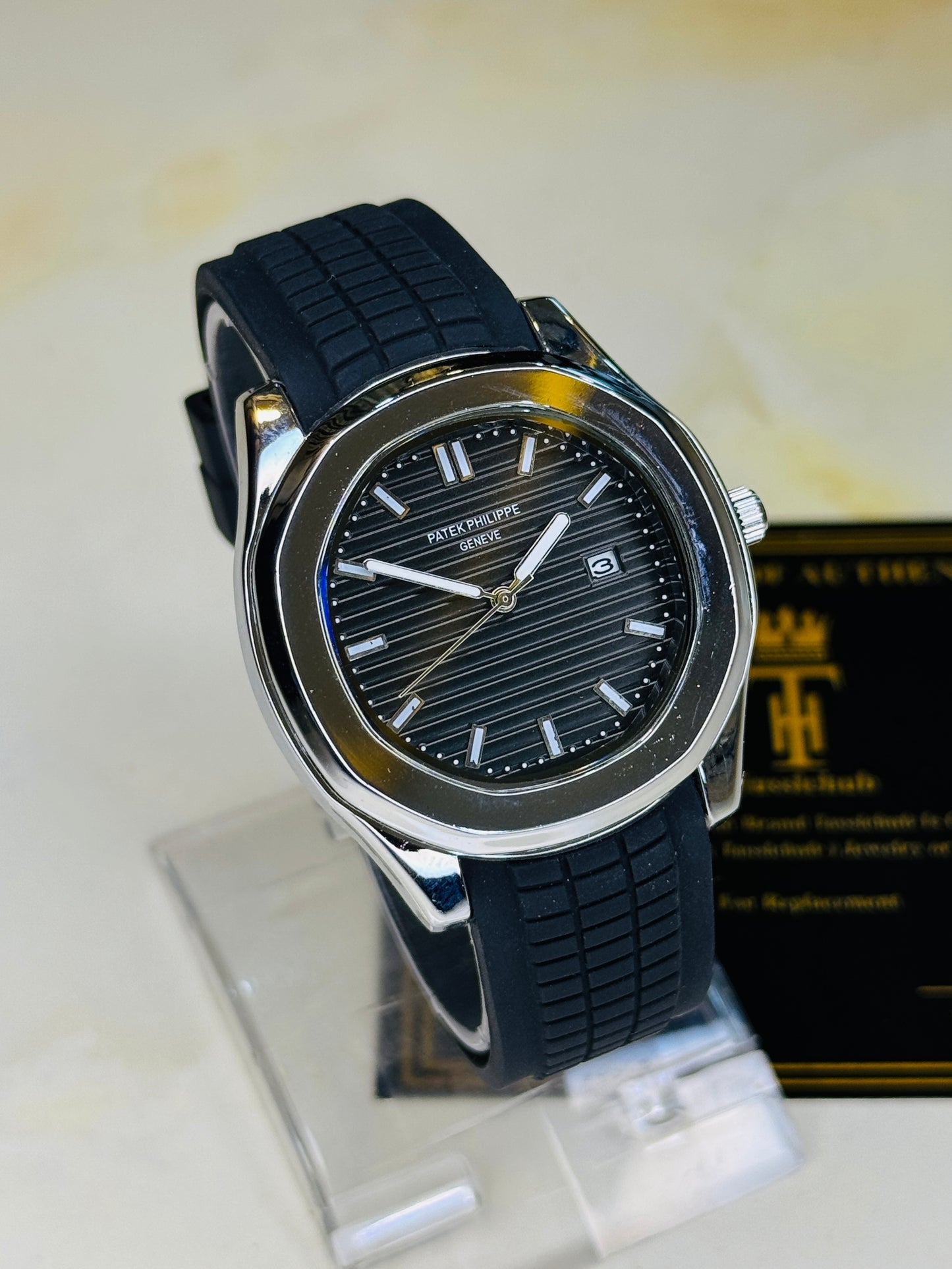 Black Silver Black Aquanaut Watch