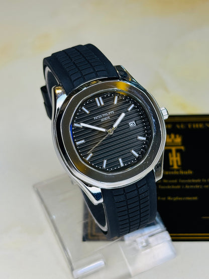 Black Silver Black Aquanaut Watch