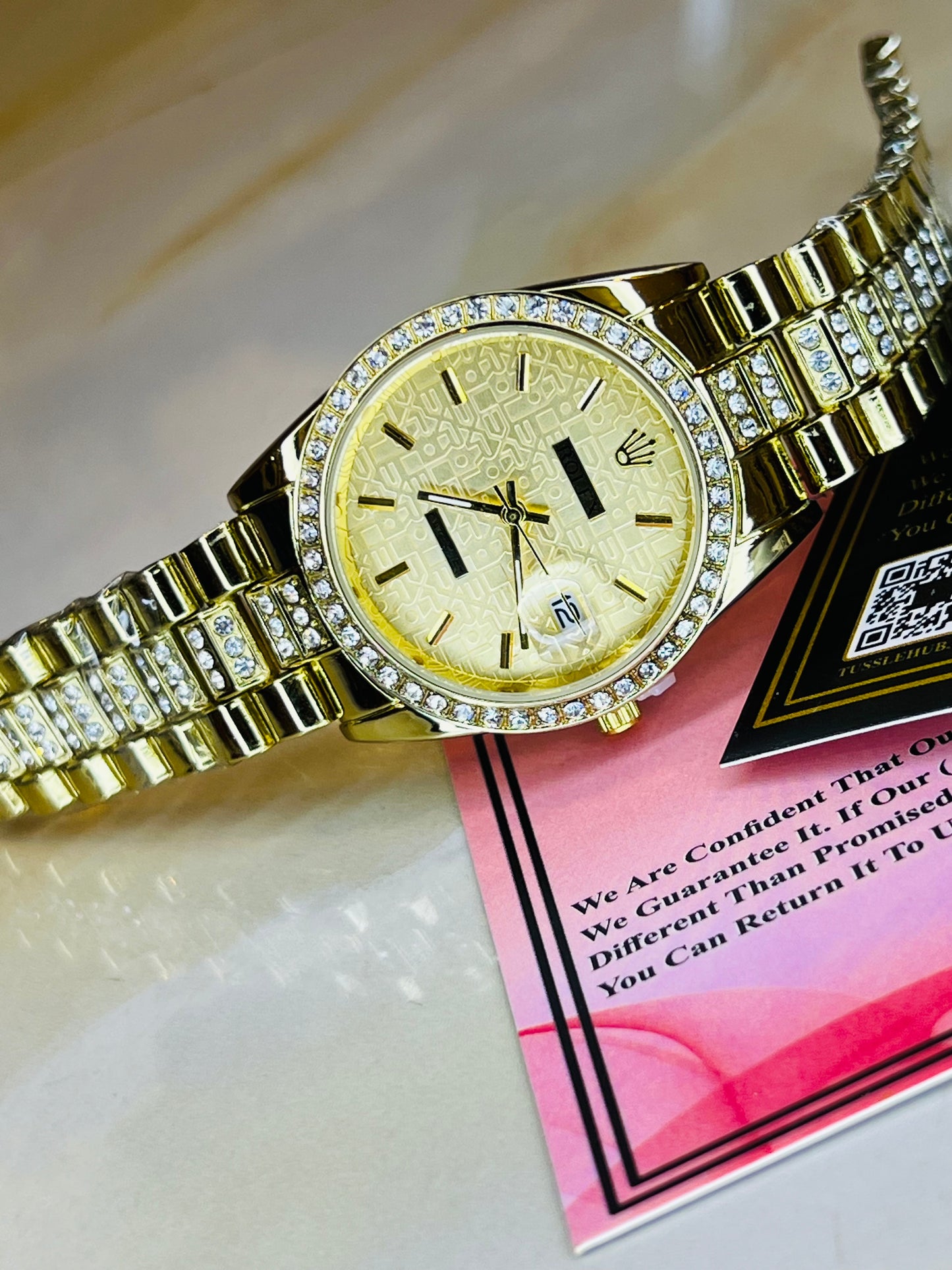 All Gold Plain Dial Rolex For Her