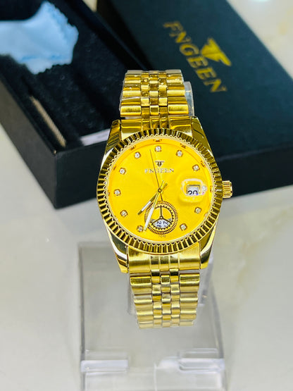 Fngeen Gold Watch For Her