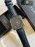 Tomi Black Gold Square Dial Watch