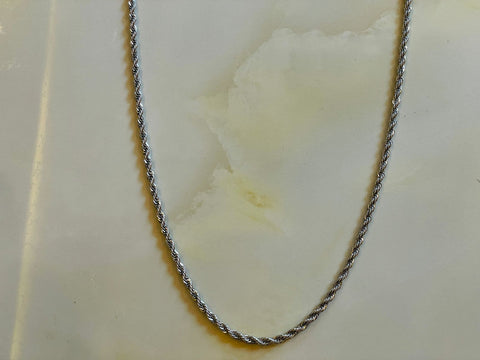 3mm Silver Rope Chain