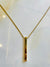 Vertical 4D Bar Pendant Necklace