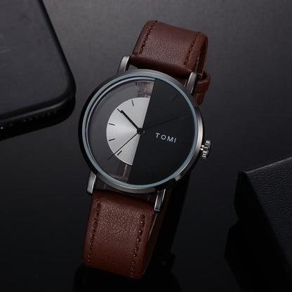 Coffee Tomi Half Dial Watch