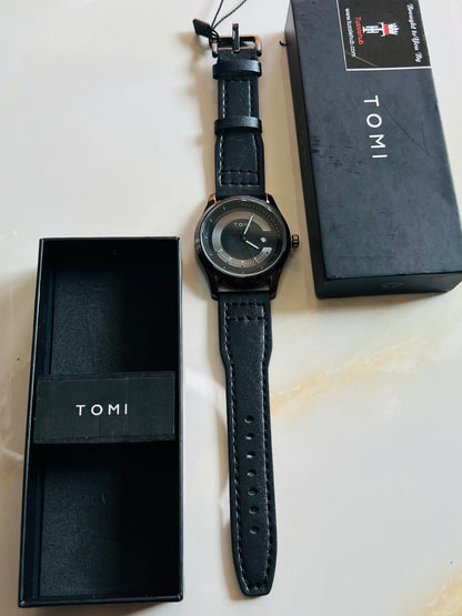 Tomi All Black Royal Dial Watch