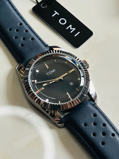 Tomi Navy Silver Jaguar Dial Waterproof