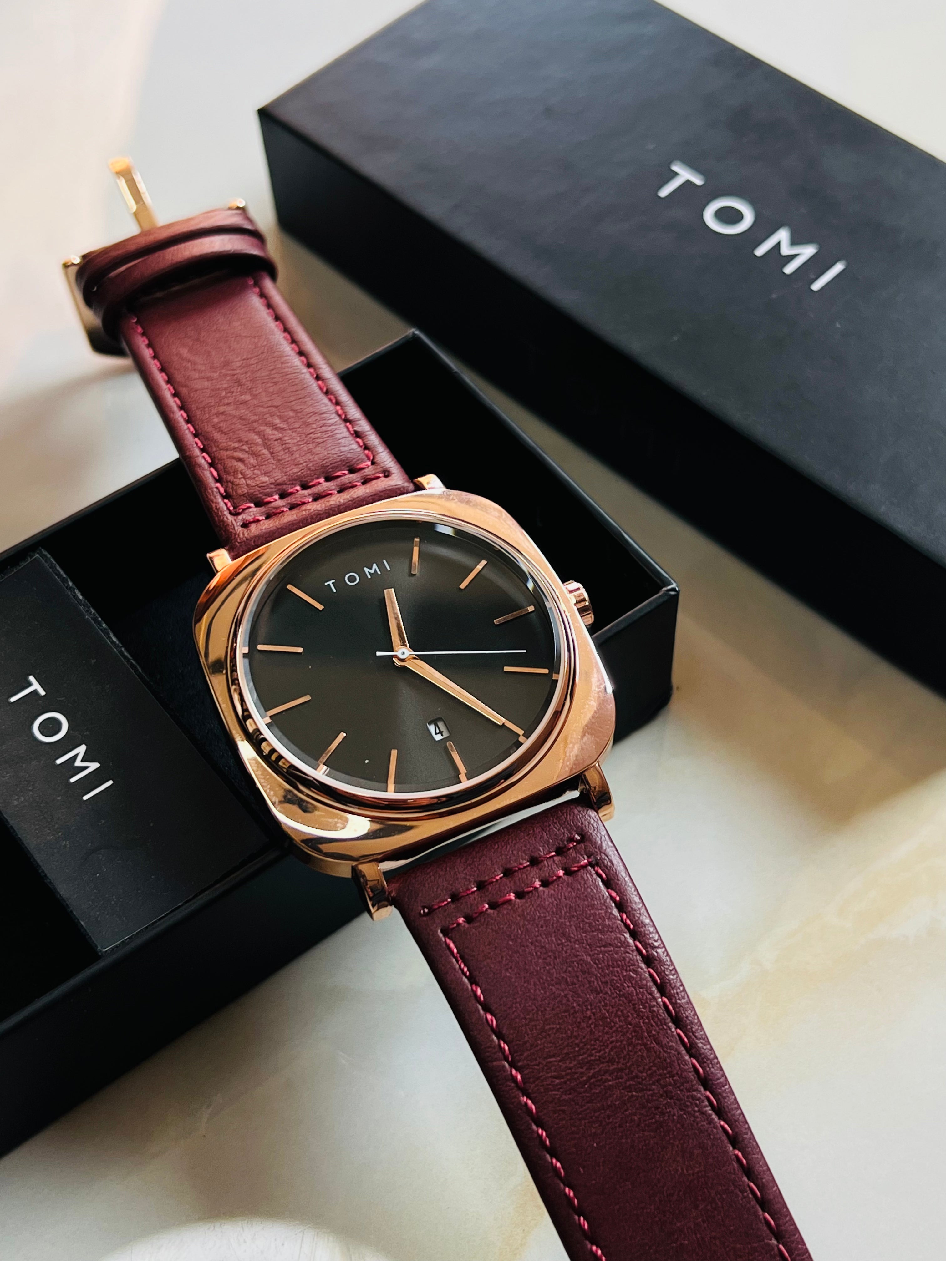 Tomi Coffee Gold Business Class Watch