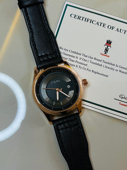 Tomi Royal Gold Dial Watch